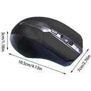 Mouse Inalambrico Negro 3 Botones