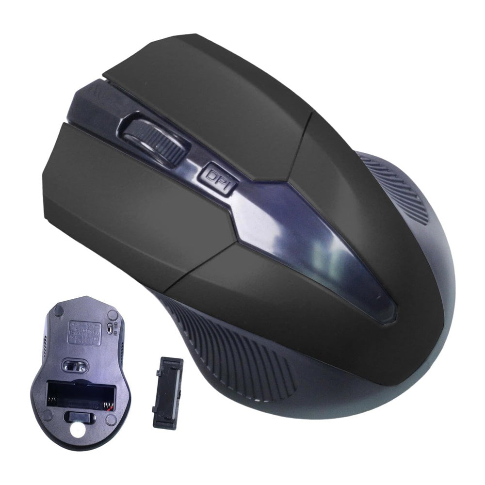 Mouse Inalambrico Negro 3 Botones